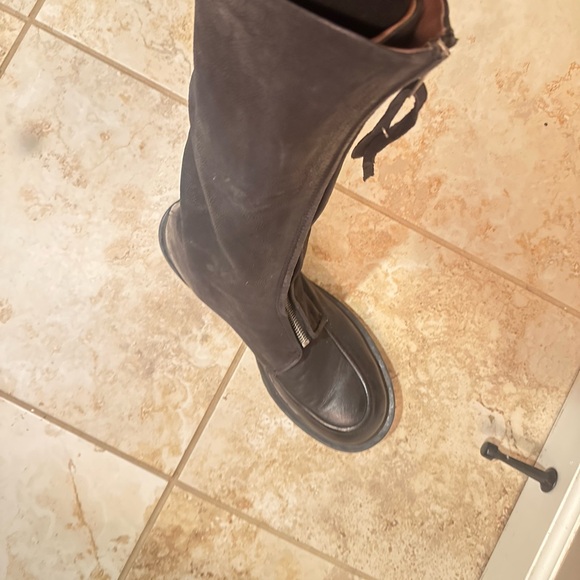 A.S.98 Black Leather Combat Boots Brand New worn once!!! - Picture 11 of 11